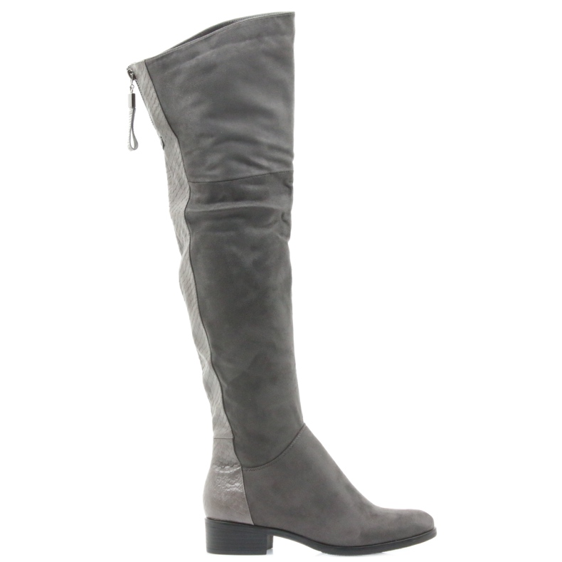 Graue Filippo 379 Kniestiefel