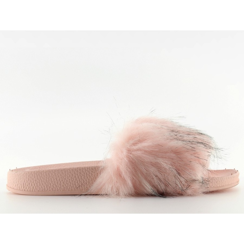 Rosa Hausschuhe mit Fell zy383-007-1 rosa