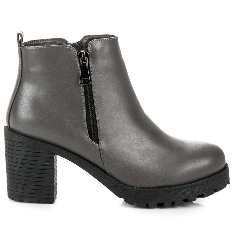 Vices New Collection Stiefel mit Reißverschluss grau