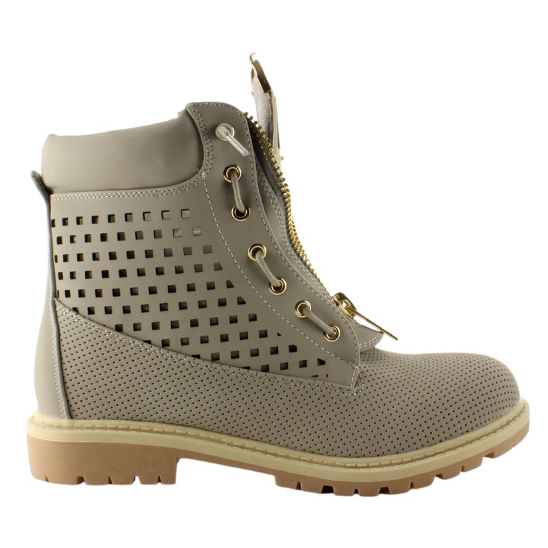 Durchbrochene Balmanas, goldgrauer Schieber R103 Grey