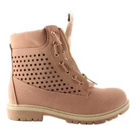 Durchbrochener Balsam, goldener Reißverschluss, R103 Pink rosa