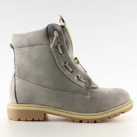 Balmanjacken aus grauem Wildleder 2051 Grey