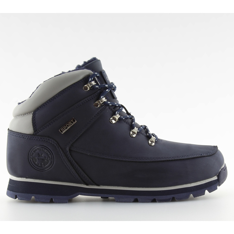 Warme marineblaue Trekkingschuhe navy blau