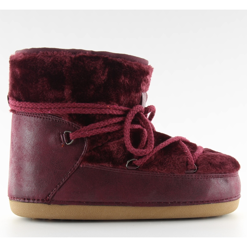 Schlafender Mond mit Fell Bordeaux hw9501 Bordeaux rot