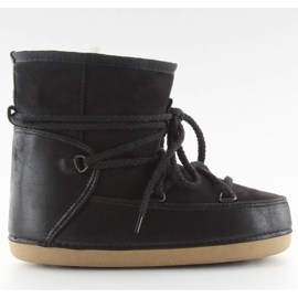 HW9500 Schwarze Moon-Schneestiefel