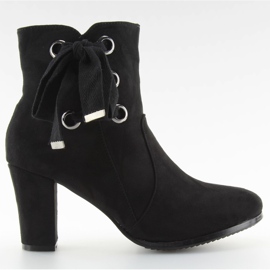 Schwarze hochhackige Stiefel C100 schwarz