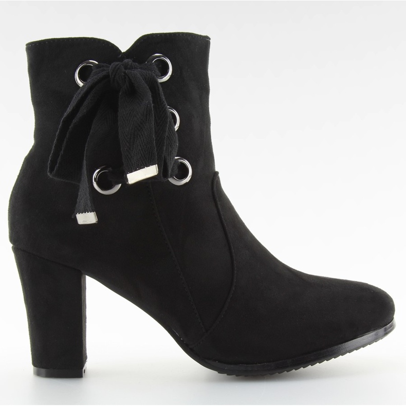 Schwarze hochhackige Stiefel C100 schwarz