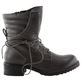 Graue Stiefel grau 9560 Grau