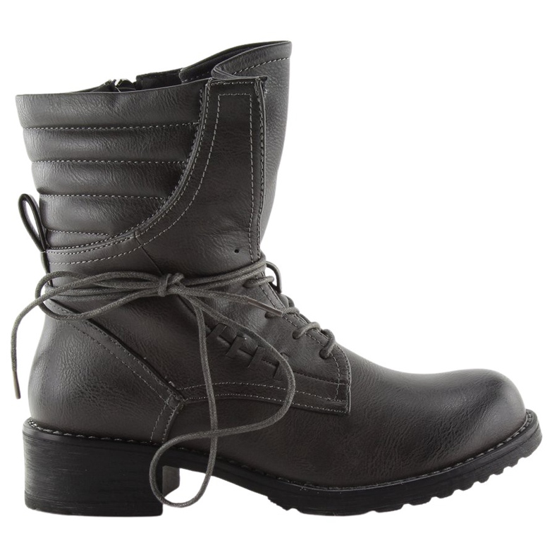 Graue Stiefel grau 9560 Grau