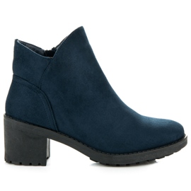 Vices New Collection Stiefel mit hohen Absätzen aus Wildleder blau