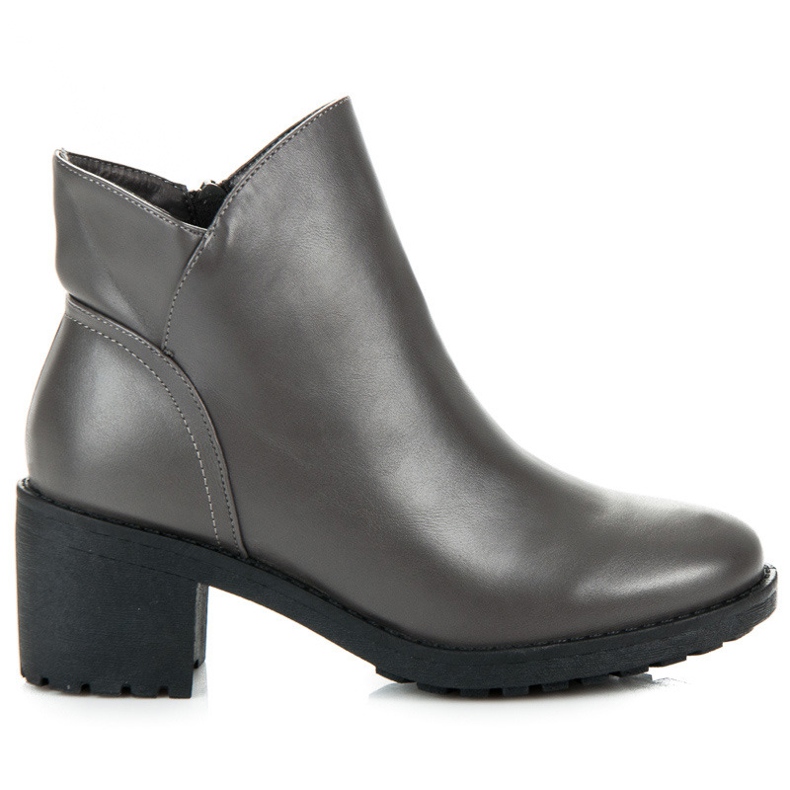 Vices New Collection Stiefel auf breitem Pfosten grau