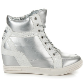 Vinceza Gebundene Stiefeletten grau