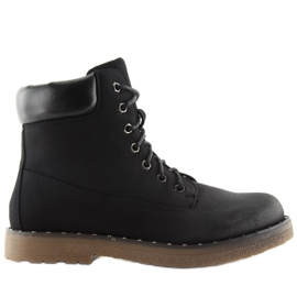 Schwarze Damenstiefel mit Stiefeln hq895 schwarz