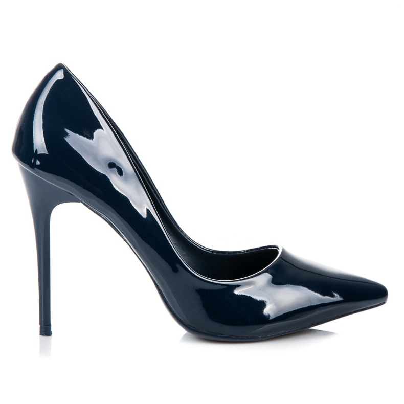 Comer Marineblau lackierte Absätze