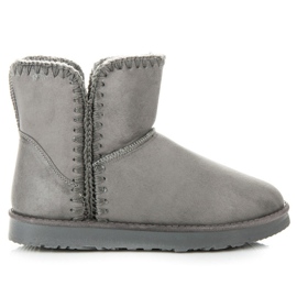 Kylie Schneestiefel aus Wildleder grau