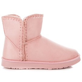 KYLIE Wildleder-Schneestiefel rosa