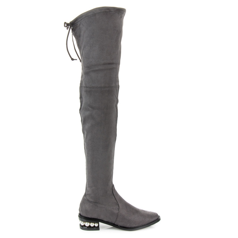 Fashion Graue Musketiere mit Perlen