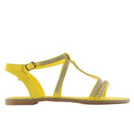 Sandalen verziert mit Zirkonias YH-2H017 gelb