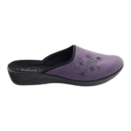 Befado Damenschuhe Hausschuhe 552D006 Hausschuhe lila mehrfarbig
