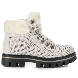 Kylie Stylische Stiefel mit Protektor braun