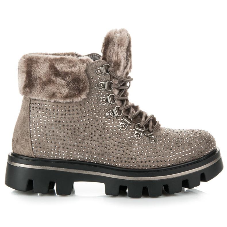 Kylie Stylische Stiefel mit Protektor braun