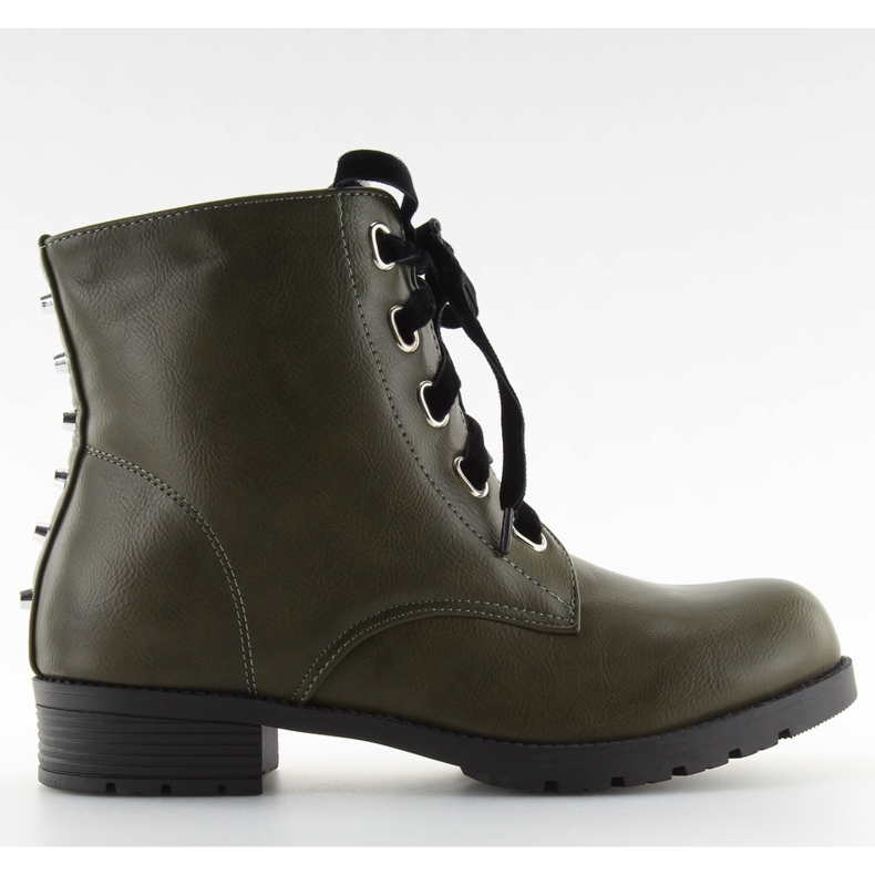 Stiefel Stiefel mit grünen Armee grünen Nieten