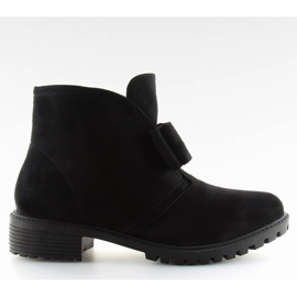 Stiefel mit Schleife schwarz AT-0625-L Schwarz