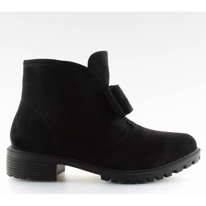 Stiefel mit Schleife schwarz AT-0625-L Schwarz