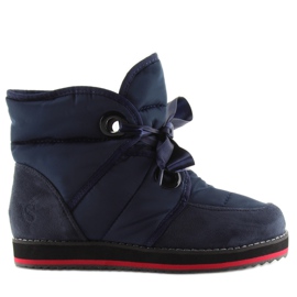 Schneestiefel zum Schnüren, marineblau 9079 navy