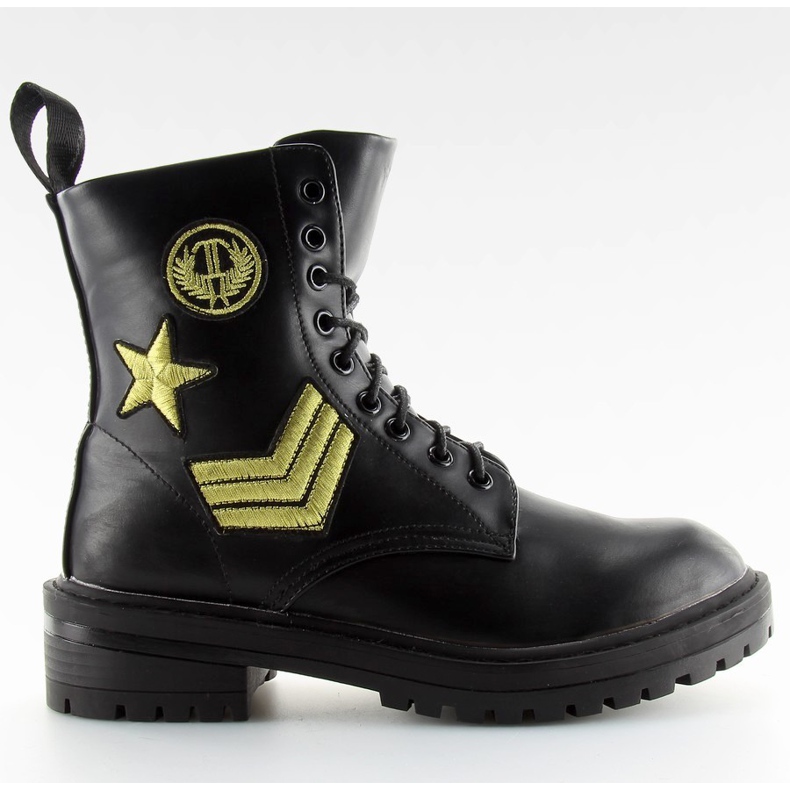 Militärstiefel schwarz 8338 schwarz