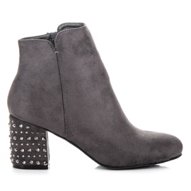 Yes Mile Elegante Wildlederstiefel grau