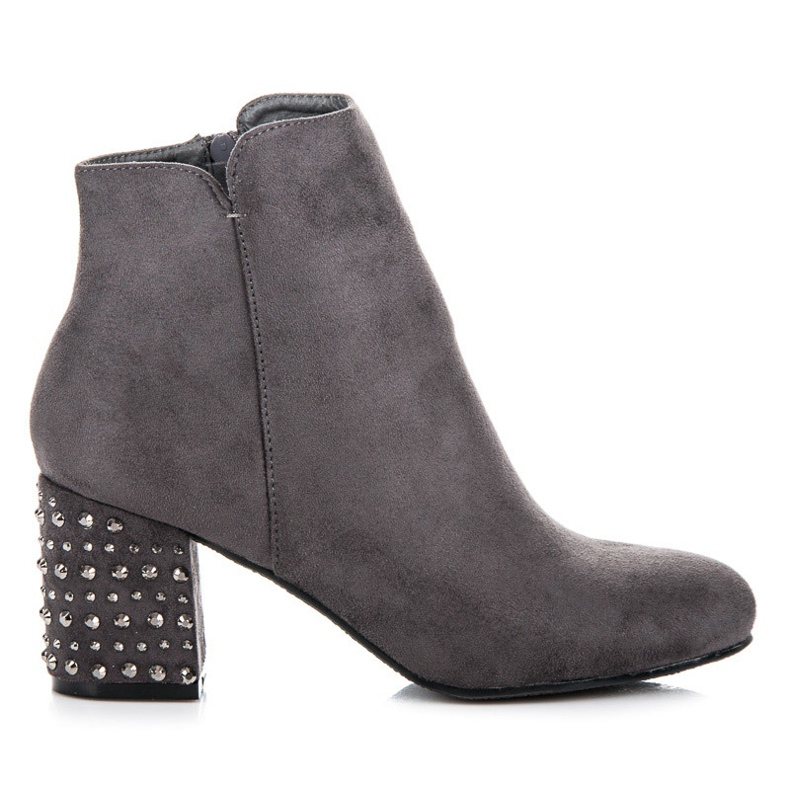 Yes Mile Elegante Wildlederstiefel grau