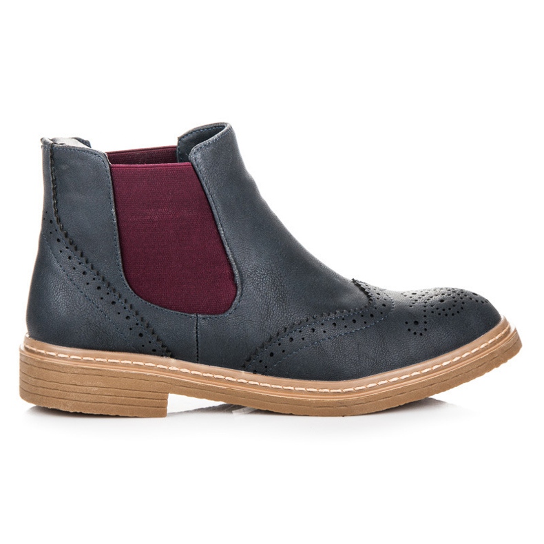 Modische Kylie Chelsea Boots blau