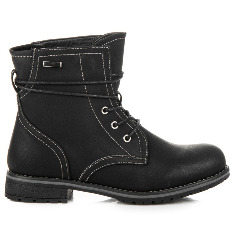Queentina Arbeitsstiefel schwarz