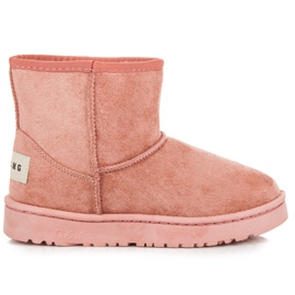 Bella Paris Schneestiefel aus Wildleder rosa