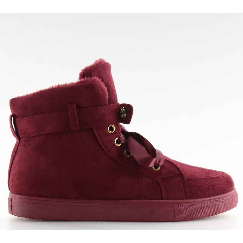 Damen Turnschuhe isoliert Burgund Burgund mehrfarbig rot