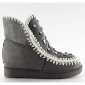 Keilschuhe grau DD62P grau