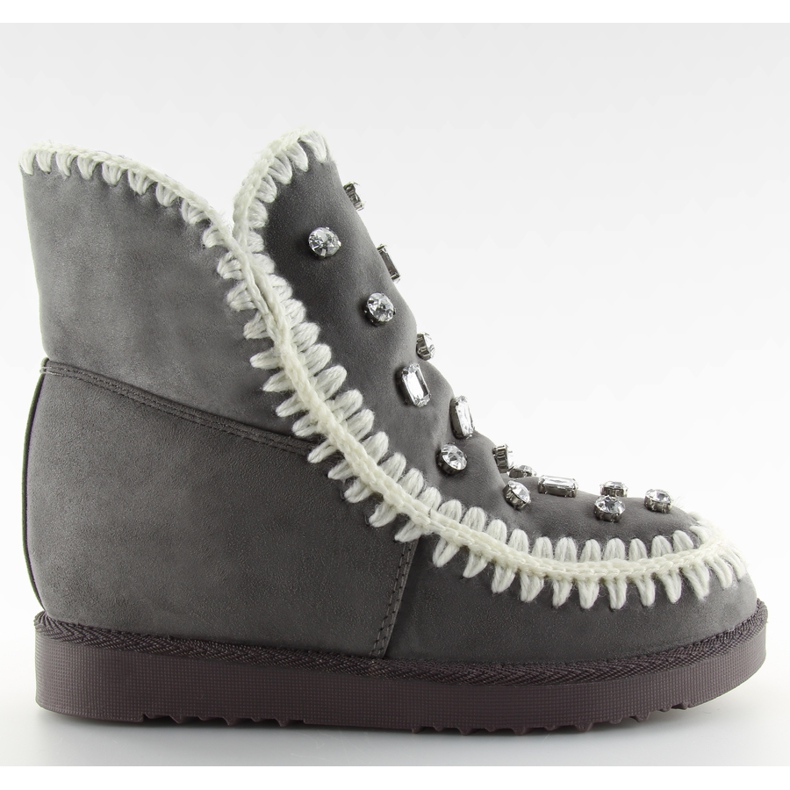 Keilschuhe grau DD62P grau