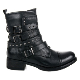 Erynn Schwarze Arbeiter mit Schnallen