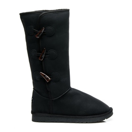 Torna Schneestiefel mit hohem Fell schwarz