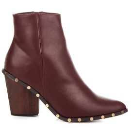 Vices Stilvolle weinrote Stiefel