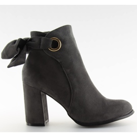 Graue Stiefel mit hohem Absatz YBS1612 grau