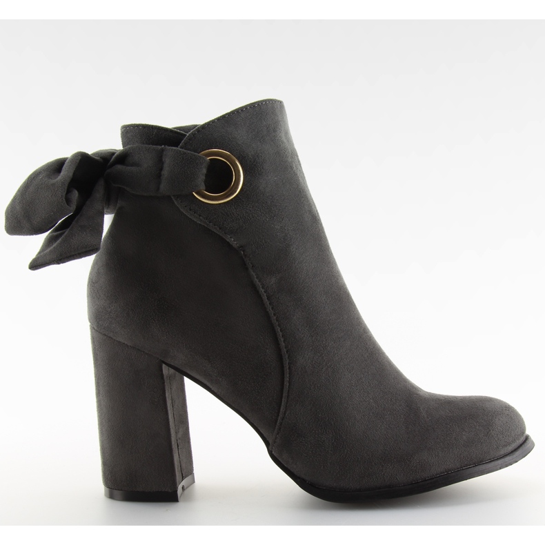 Graue Stiefel mit hohem Absatz YBS1612 grau