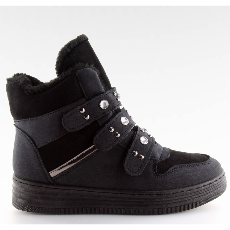 Isolierte Sneaker für Knöchel schwarz schwarz