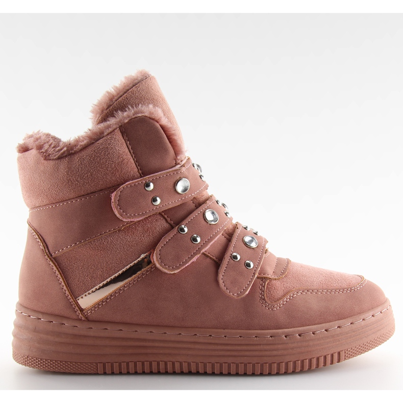 Isolierte rosa Knöchel Turnschuhe