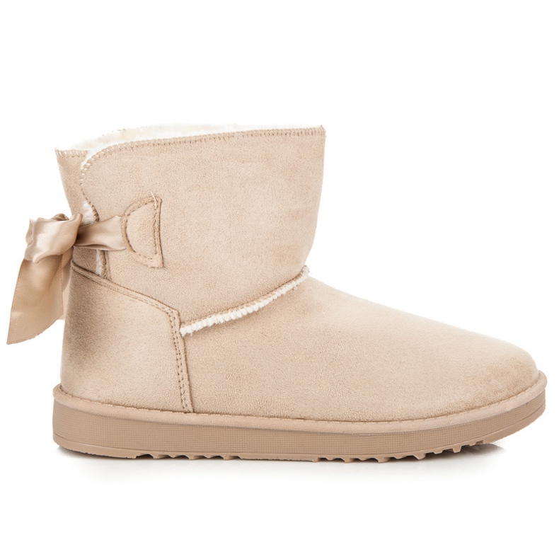 Schneeschuhe mit Schleife braun