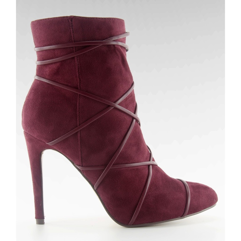 Wildleder m278p Wein rot