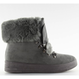 Graue Schneestiefel Trapper GF-179 grau