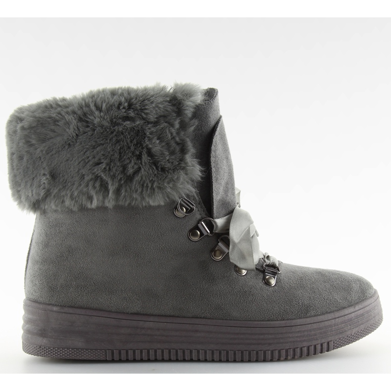 Graue Schneestiefel Trapper GF-179 grau