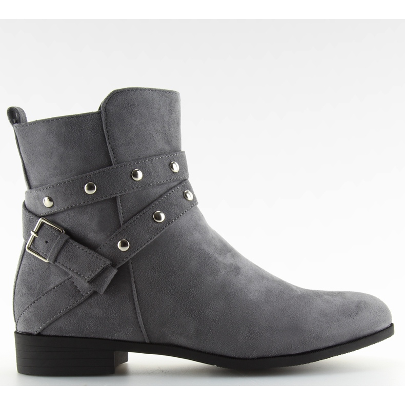 Grau Schlanke graue Damenstiefel NC91 grau